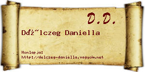 Délczeg Daniella névjegykártya